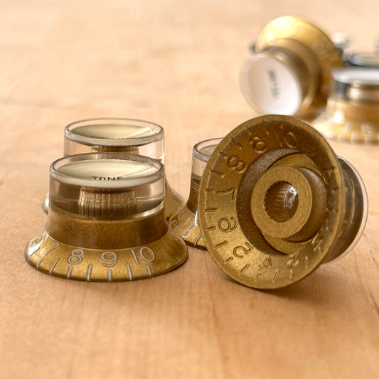 Vintage Reflektor Knöpfe (Gold / Gold Top)