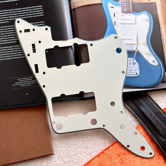 1965 Jazzmaster Pickguard, Pre-CBS Jazzmaster, White 3 Ply Jazzmaster, Vintage Guitars, Fender Pre-CBS, Jazzmaster Custom Color, Wide Bevel Pickguard