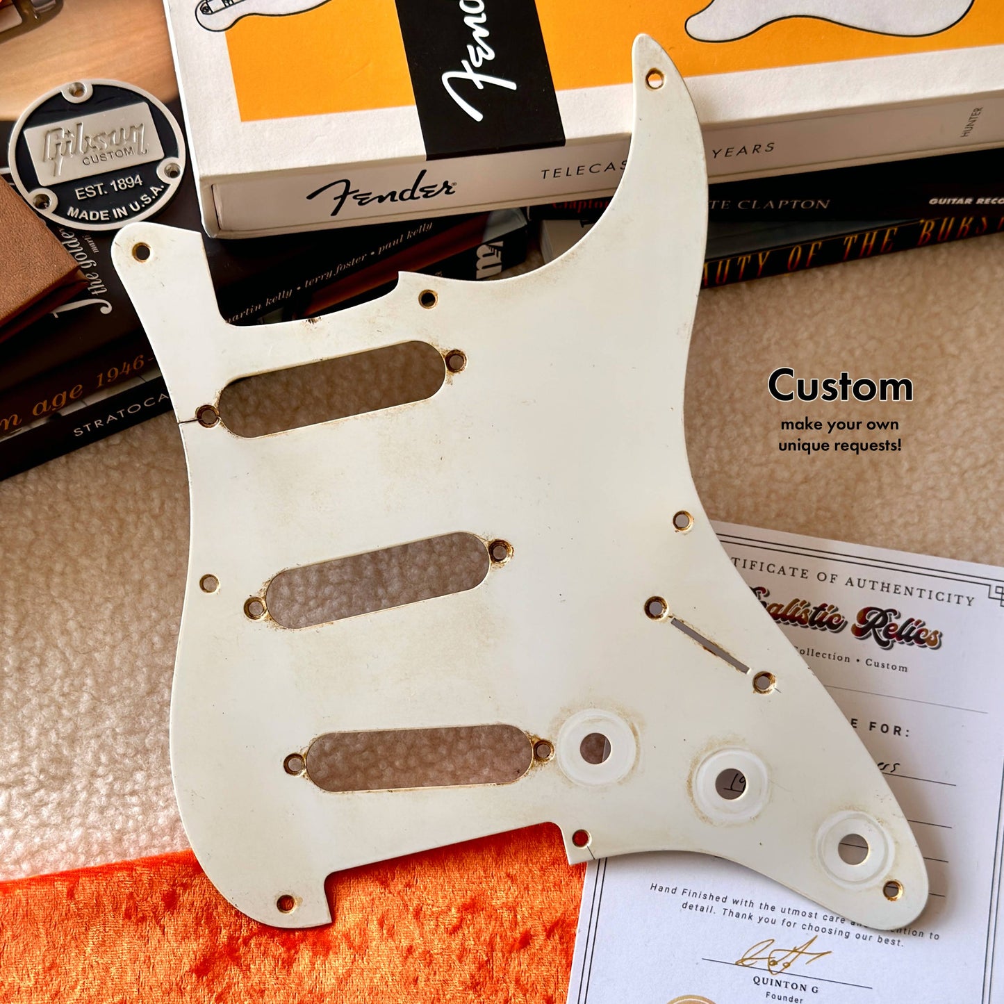 1957er Strat Pickguard in Weiß