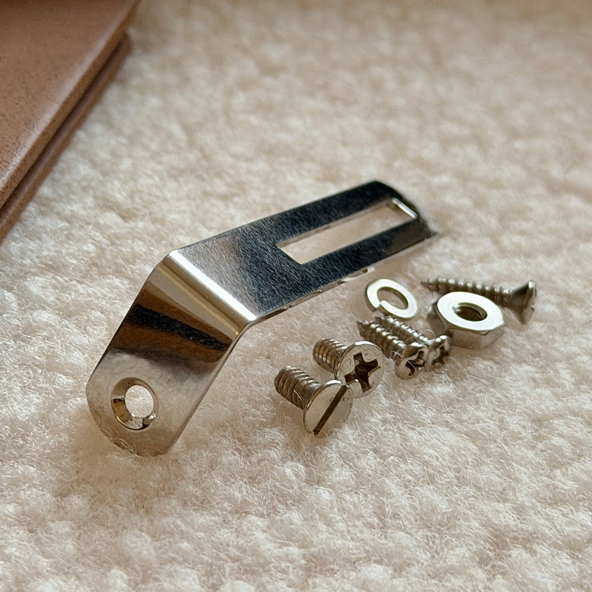 Burst • 1959 Nickel Pickguard Bracket & ALL Screws