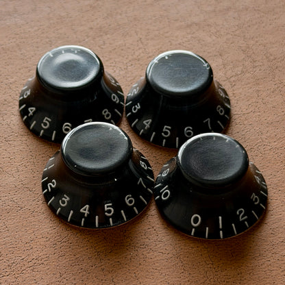 Klingel-/Zylinderhutknöpfe im Vintage-Stil (Schwarz)
