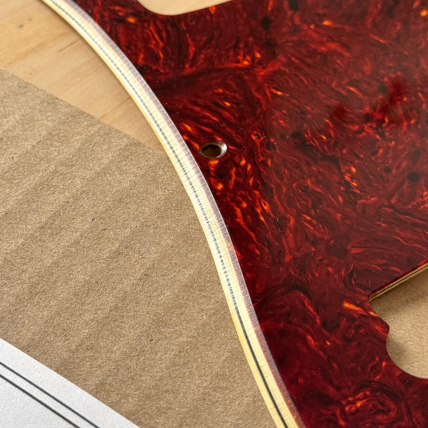1960's Precision Bass® Celluloid Tortoise Shell Pickguard