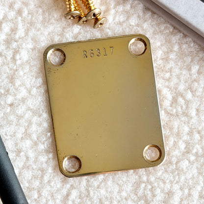 Vintage Neck Plate in Gold (Optional Serial Number)