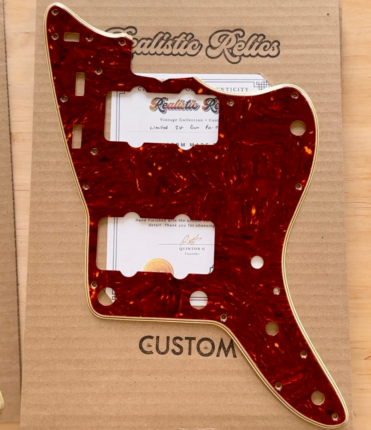 1960's Jazzmaster® Celluloid Nitrate Tortoise Shell Pickguard