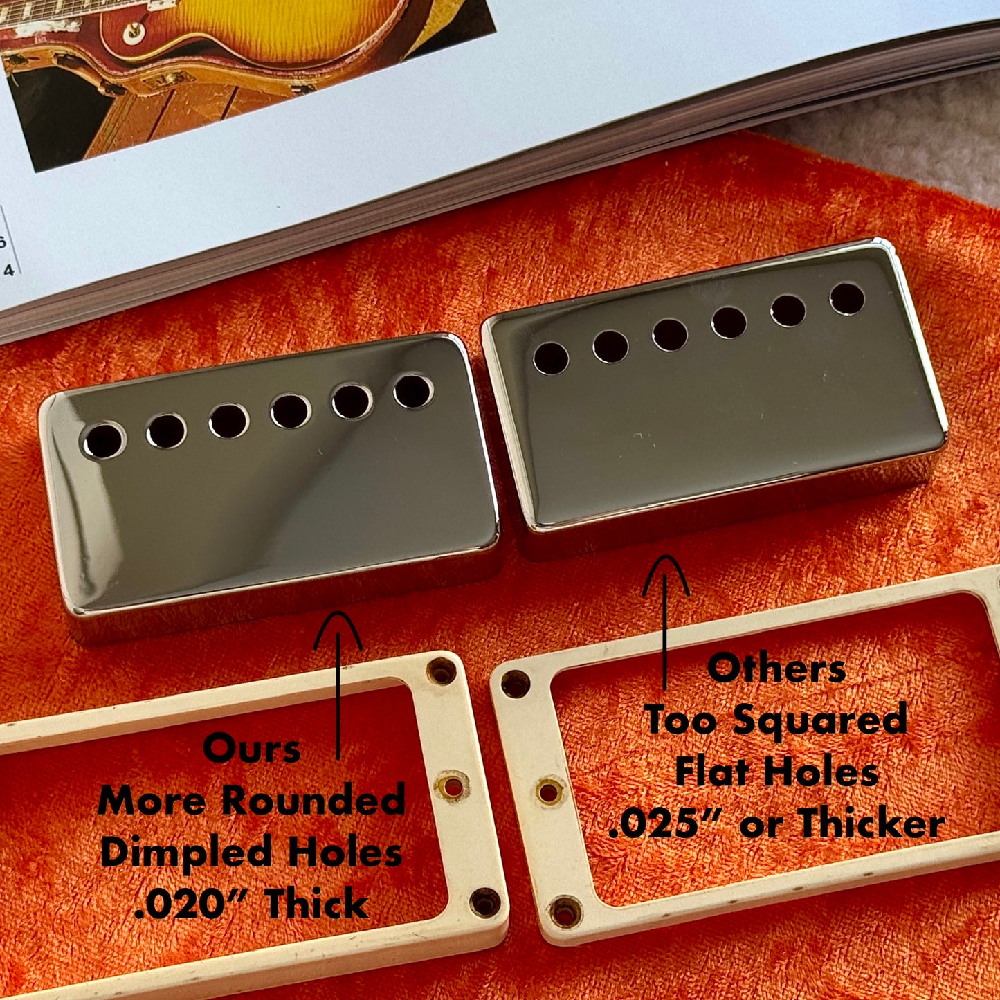 Burst • 1959 PAF Tonabnehmerkappen Vintage abgerundet