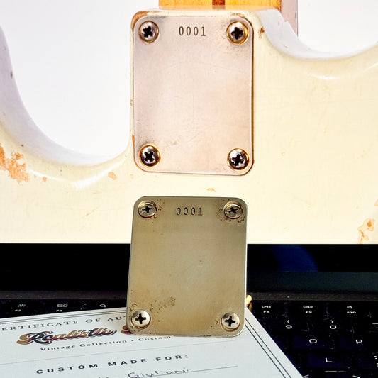 David Gilmour 1954 Gold Neck Plate #0001