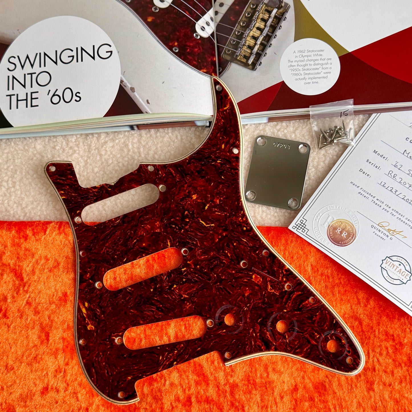 1962 Strat® Zelluloid-Nitrat-Tortoise-Shell-Schlagbrett