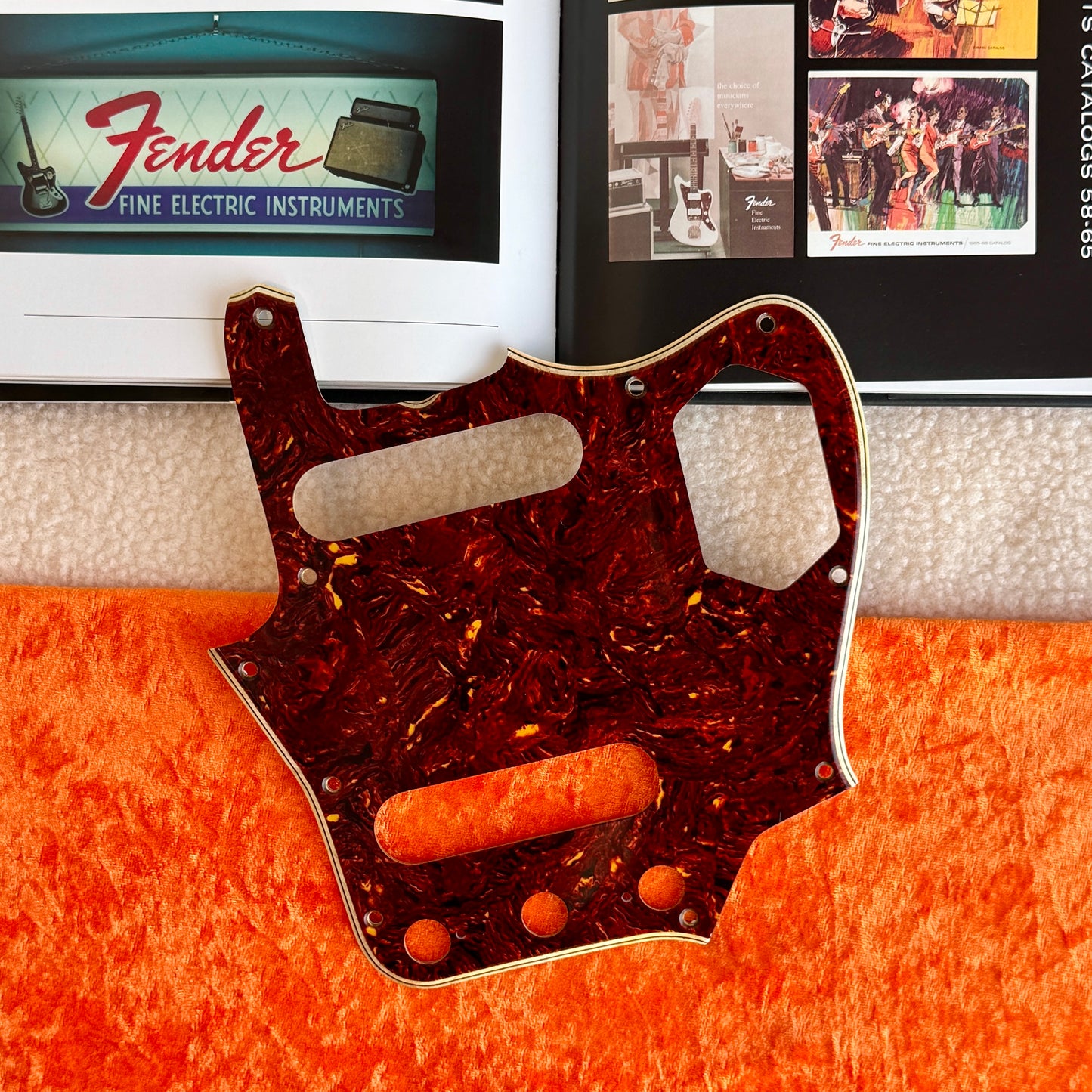 AVRI 62 Jaguar® Celluloid Nitrate Tortoise Shell Pickguard