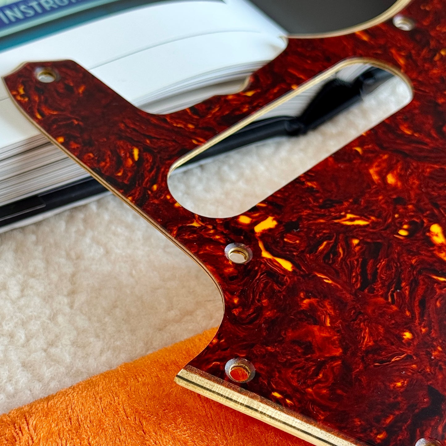 AVRI 62 Jaguar® Celluloid Nitrate Tortoise Shell Pickguard
