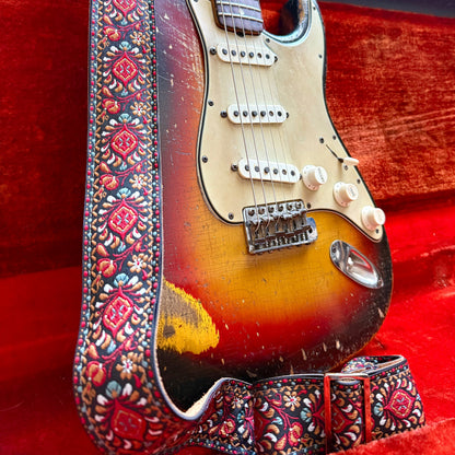 Ruby 'Peacock' Guitar/Bass Hippie Strap — official supplier photo 10
