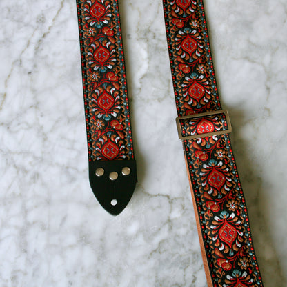 Ruby 'Peacock' Guitar/Bass Hippie Strap — official supplier photo 2