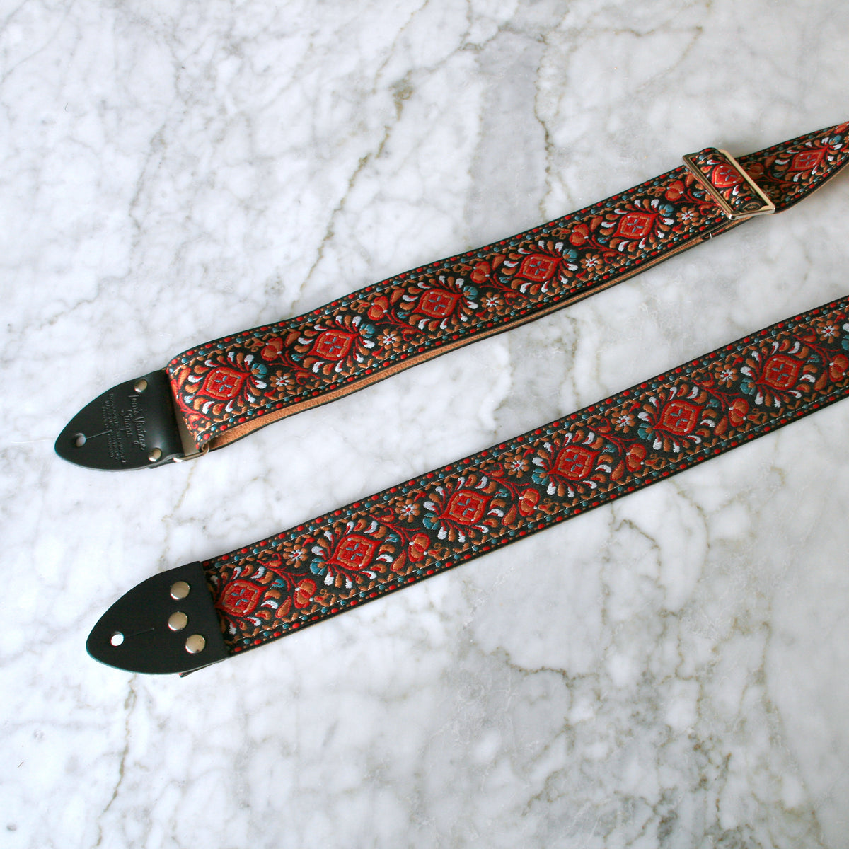 Ruby 'Peacock' Guitar/Bass Hippie Strap — official supplier photo 3