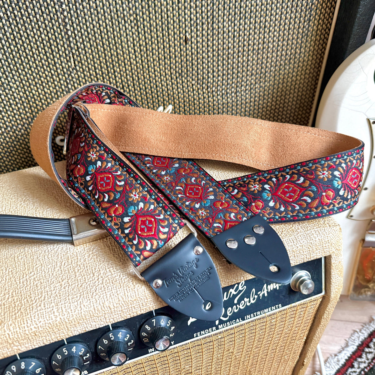Ruby 'Peacock' Guitar/Bass Hippie Strap — official supplier photo 6
