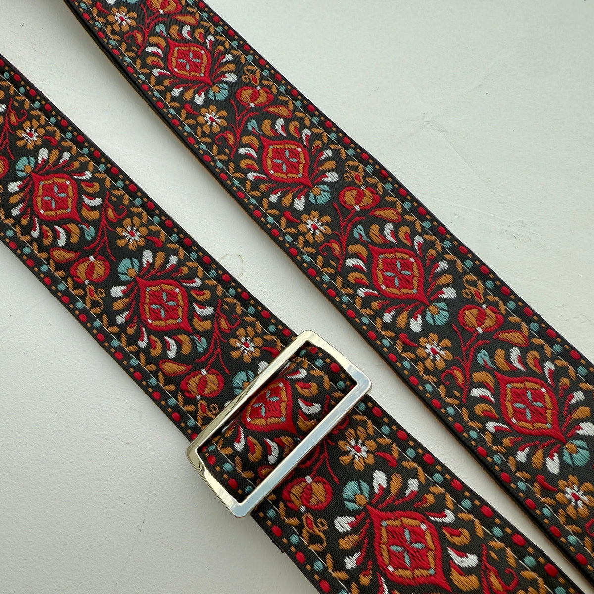 Ruby 'Peacock' Guitar/Bass Hippie Strap — official supplier photo 8