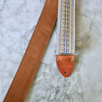 White 'Maco' Guitar/Bass Hippie Strap — official supplier photo 5