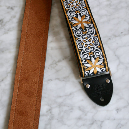 Yellow 'Pinwheel' Guitar/Bass Hippie Strap — official supplier photo 5